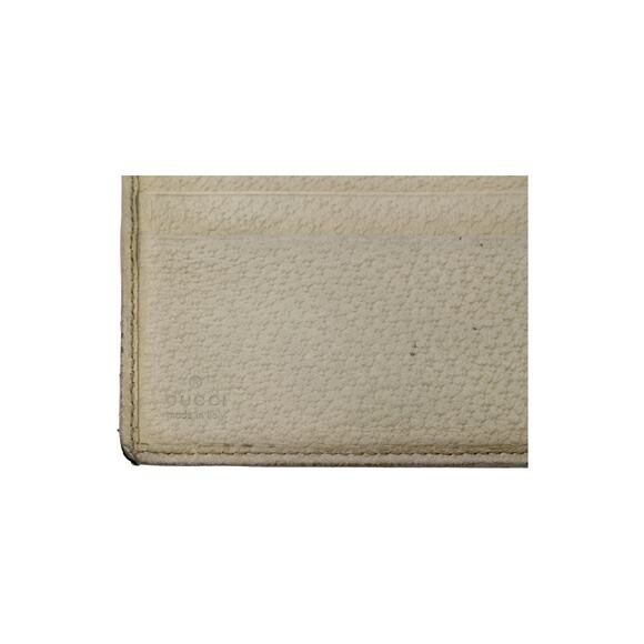 🔴 Gucci Trifold Wallet - Chalk Guccissima Leather - Picture 6 of 10